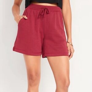 Old navy red sweat shorts